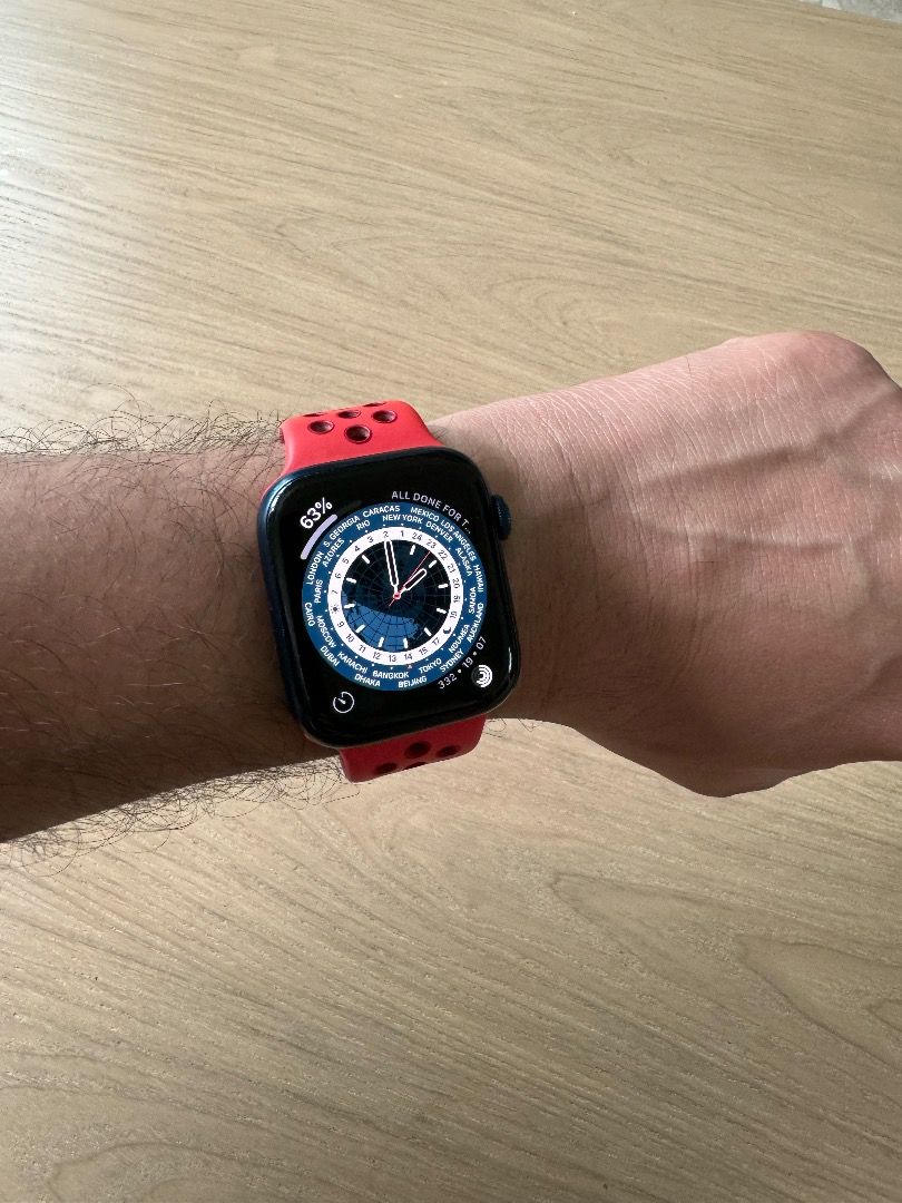 Apple watch series 6 hot sale nike blue