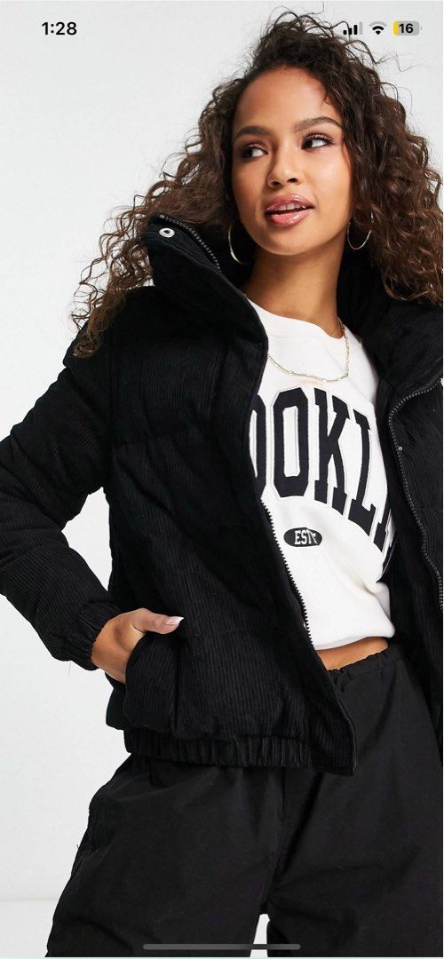 ASOS Brave Soul Cord puffer Women s Fashion Coats Jackets and Outerwear on Carousell