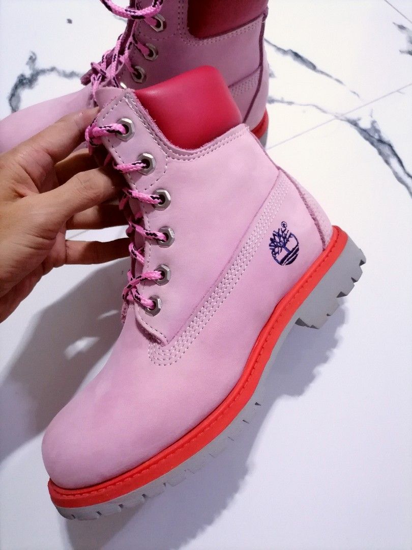 Pink baby online timbs