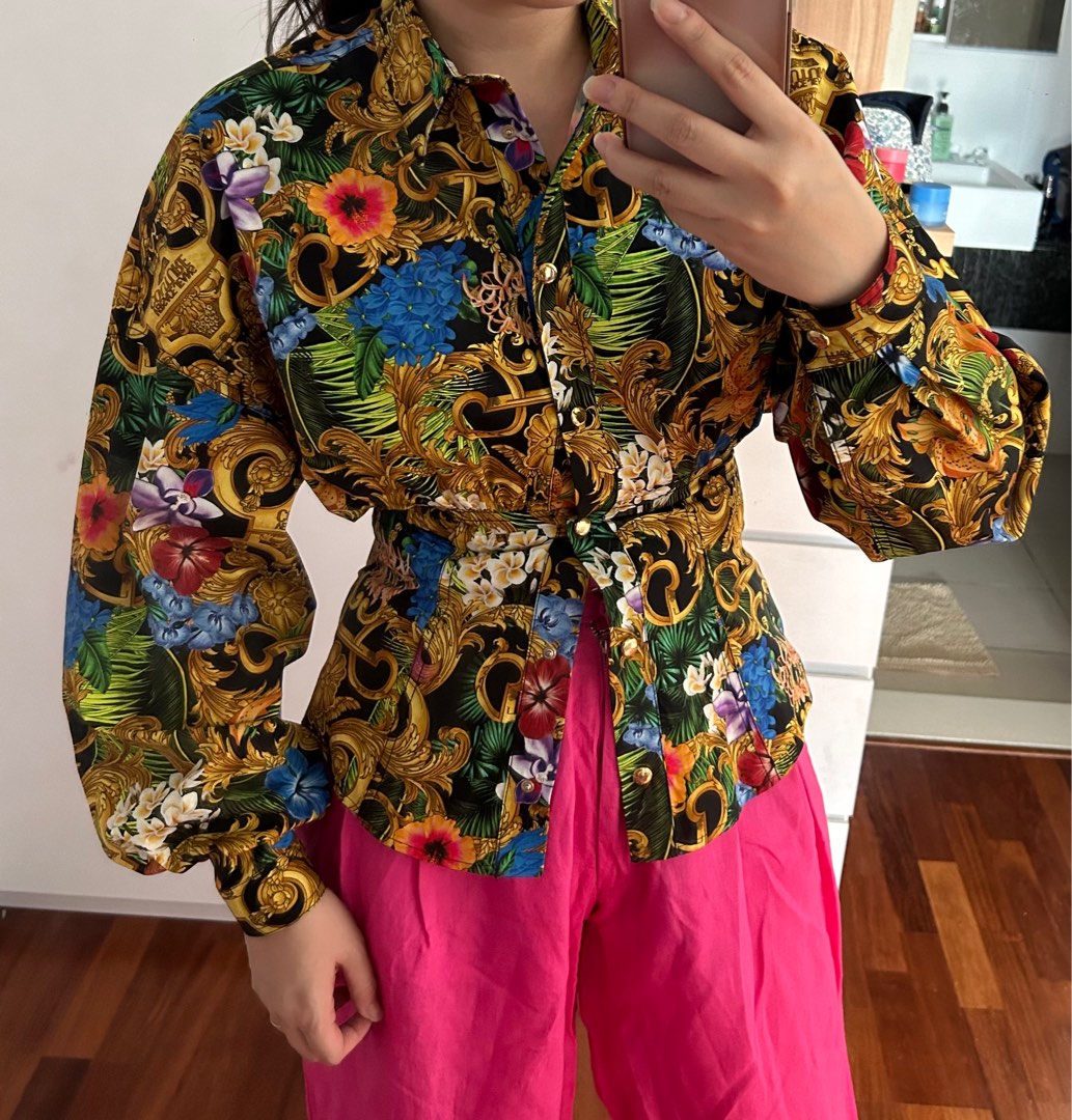 Versace discount jeans blouse