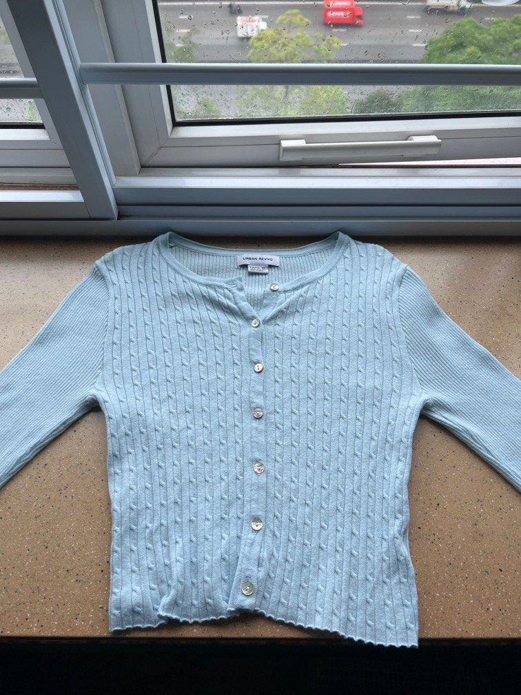Newborn sale blue cardigan