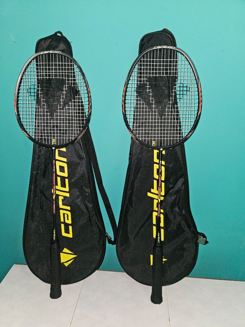 Badminton racket & netting (full set) brand carlton, Sports Equipment