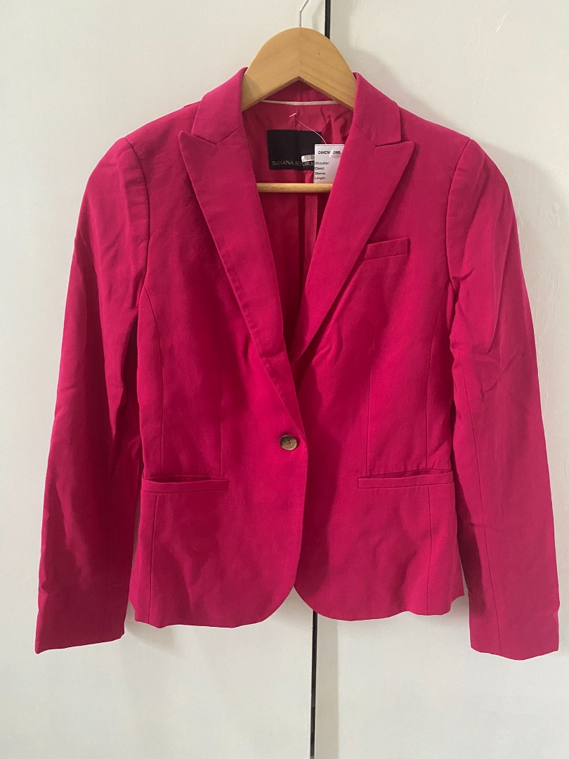 Banana republic clearance hot pink blazer