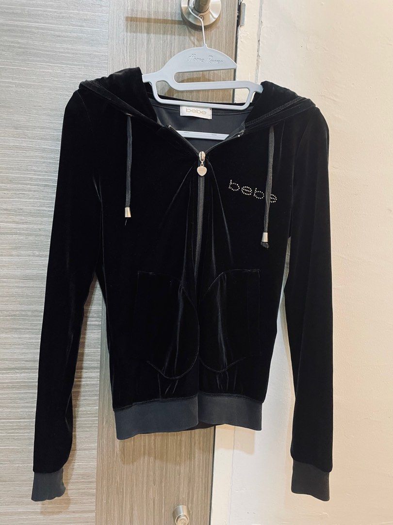 Authentic Bebe Suede Embellished Jacket