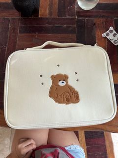 Beige Bear Laptop case / sleeve
