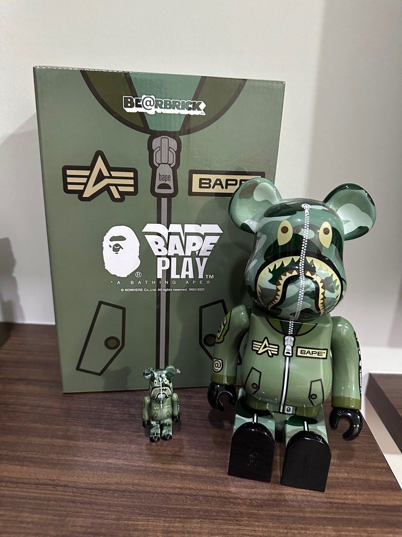 BE@RBRICK BAPE (R) × ALPHA 100％ & 400％（BE@RBRICK BAPE