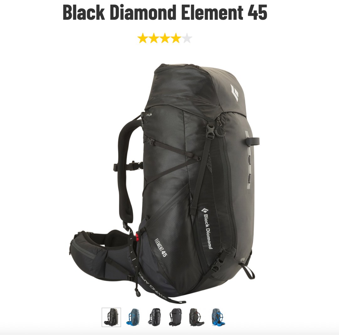 Black diamond discount element 45