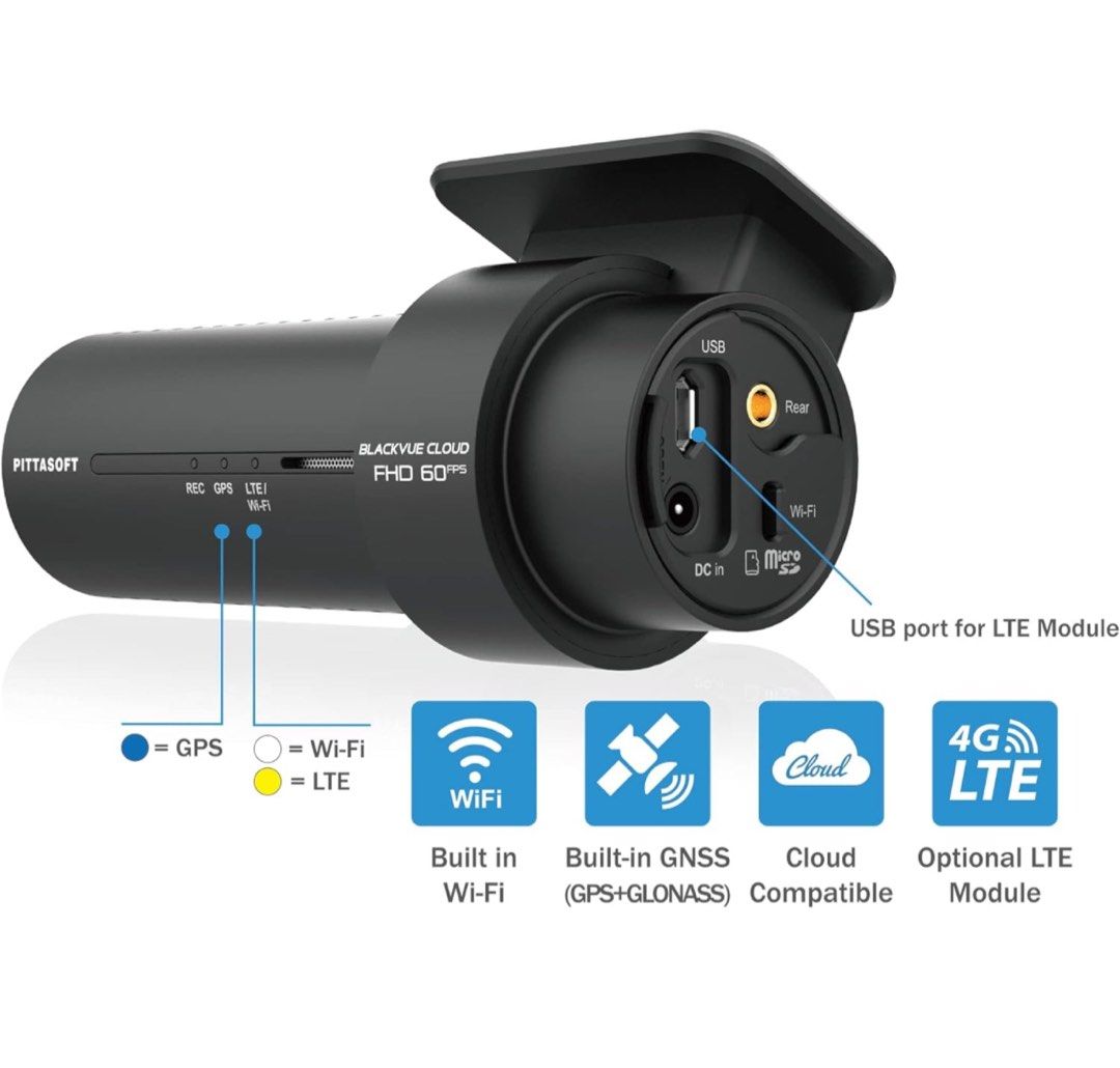 BlackVue DR750X-2CH Plus 32GB | Dual Full HD Cloud Dashcam | Back ...