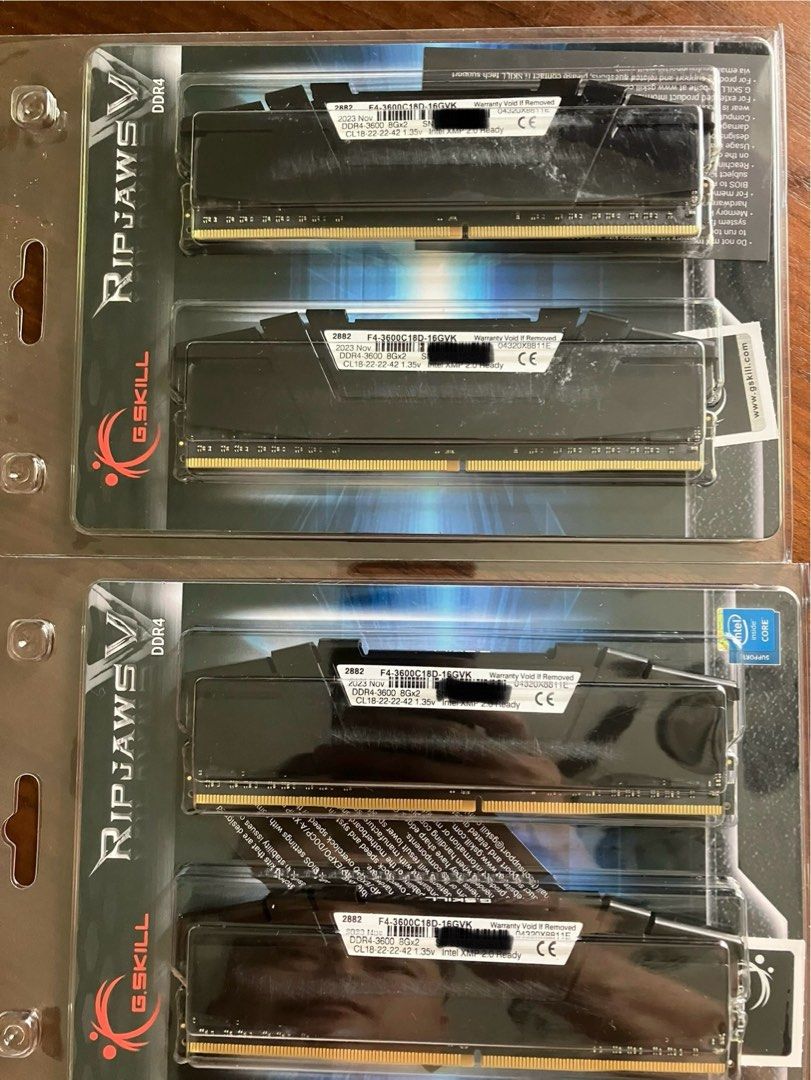 BNIB Original G.Skill RipJaws V DDR4 RAM MEMORY GAMING UPGRADE