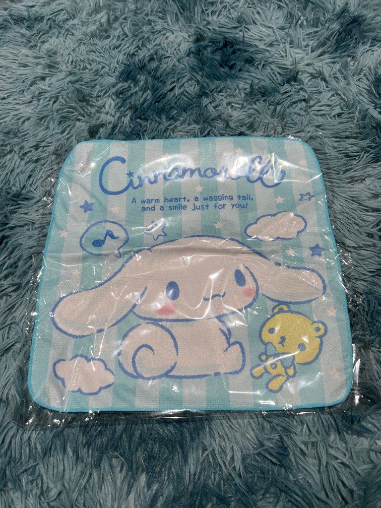 BNWT Sanrio Cinnamoroll Wash Towel (bigger than hand towel), Hobbies