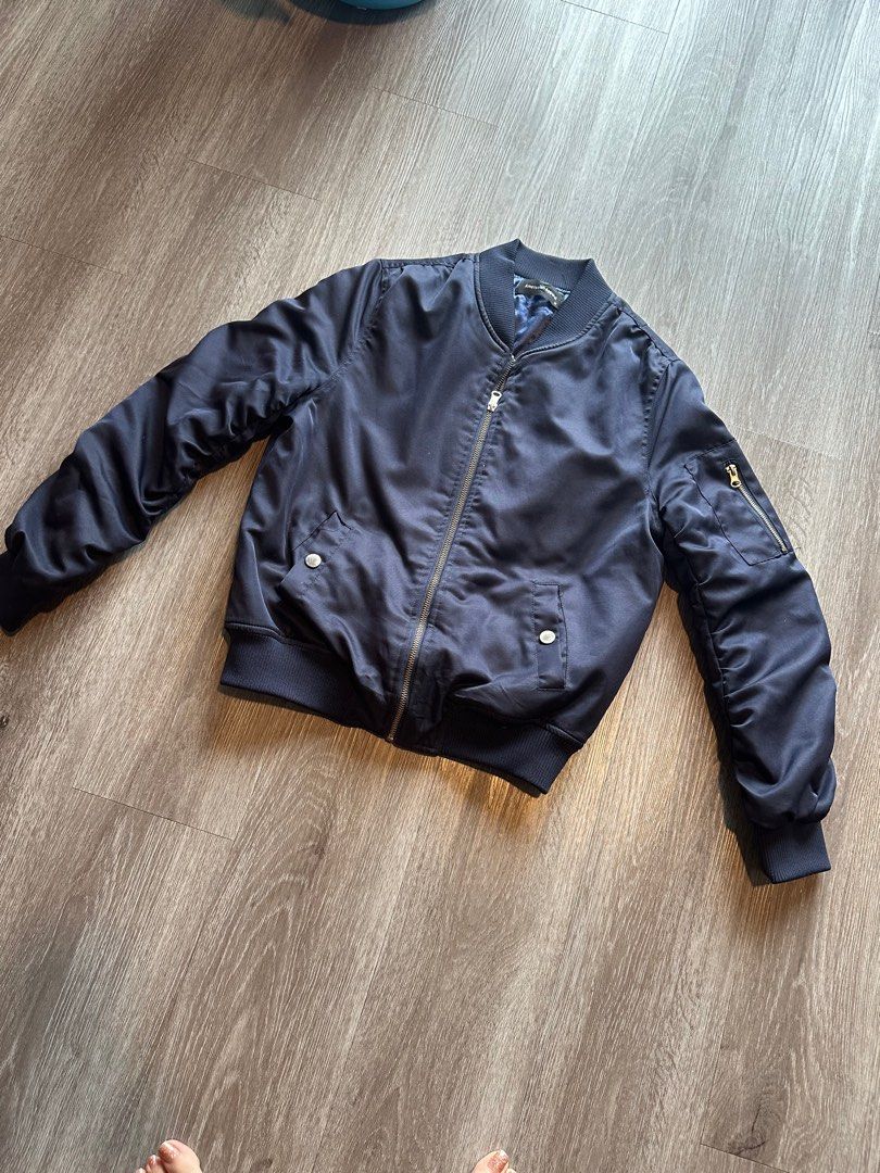 Women Blue Bomber Jacket