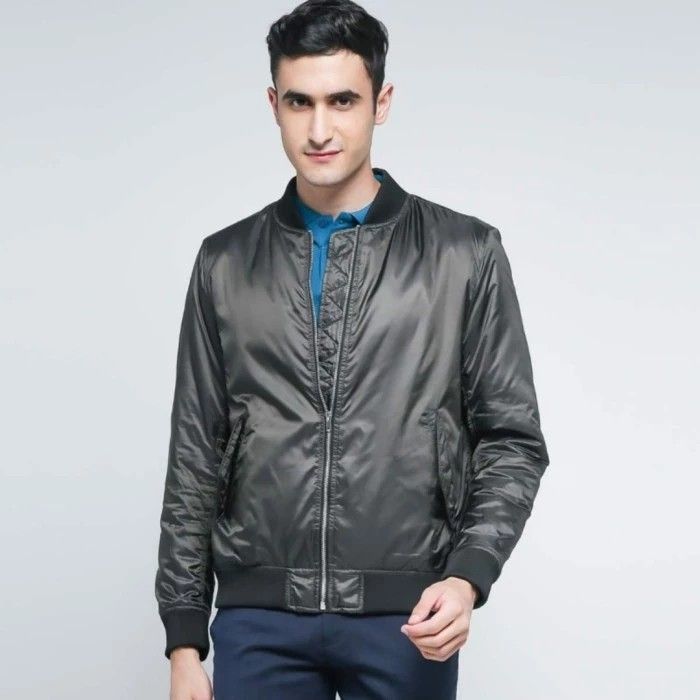 Bomber jaket salt n paper dark green