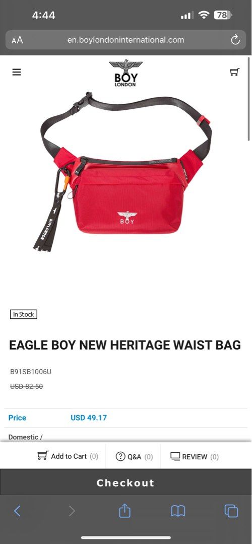 Boy London Sling Bag