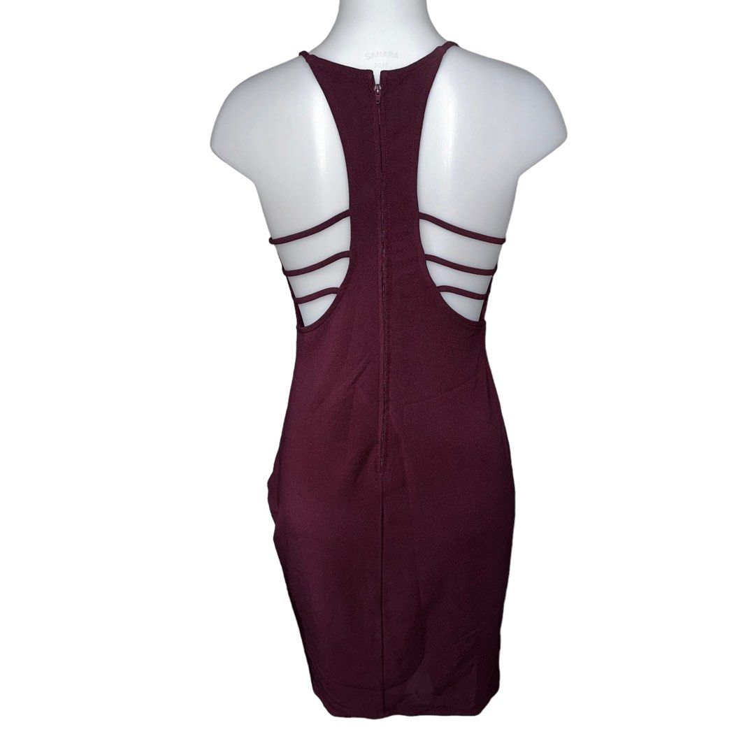 charlotte russe burgundy dress Tie Waist Tiered Midi Dress  Charlotte Russe