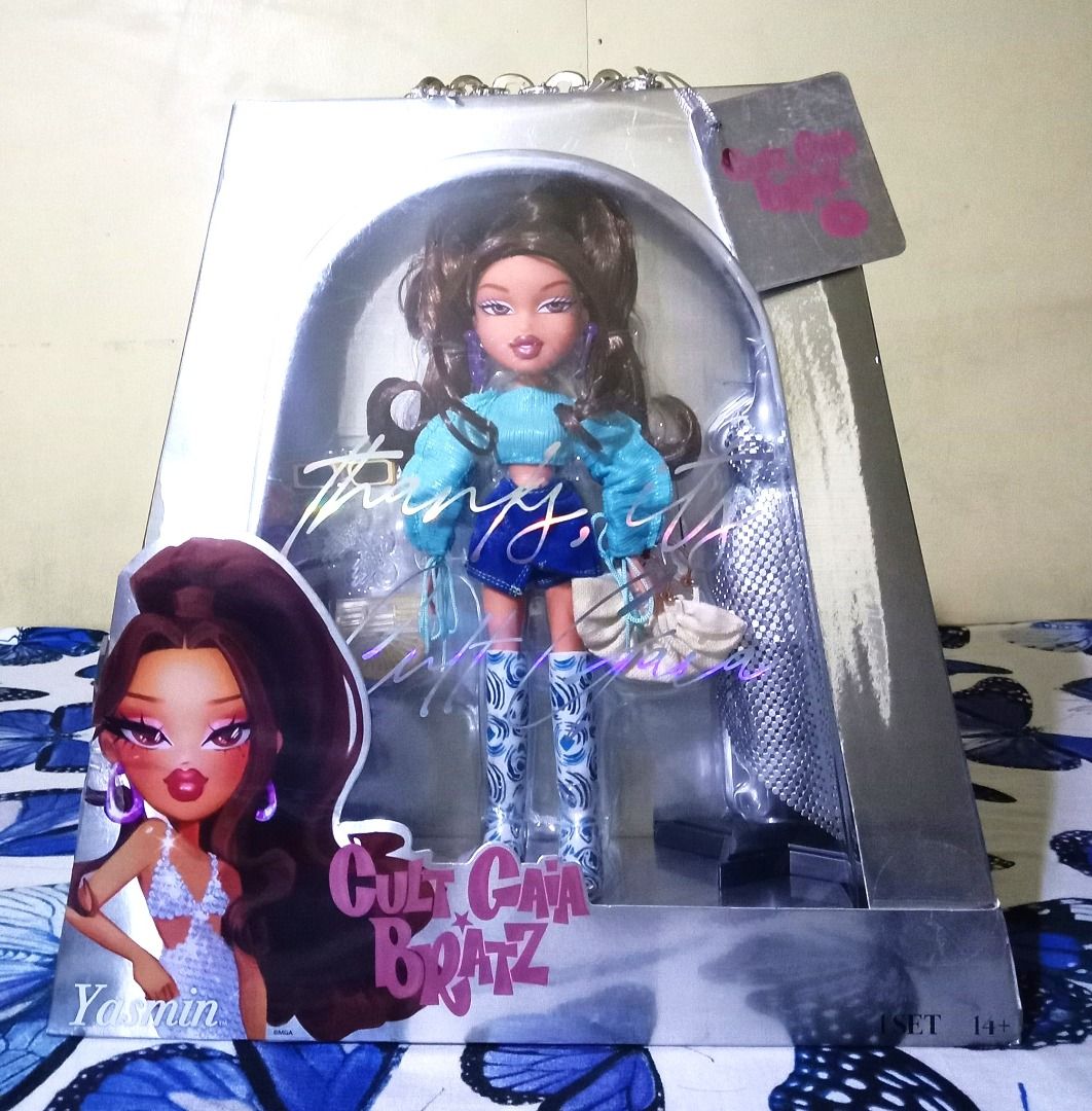 Bratz X Cult Gaia Yasmin Special Edition Fashion Doll – 12" With 2 Outfits, Brown Hair, Open Box