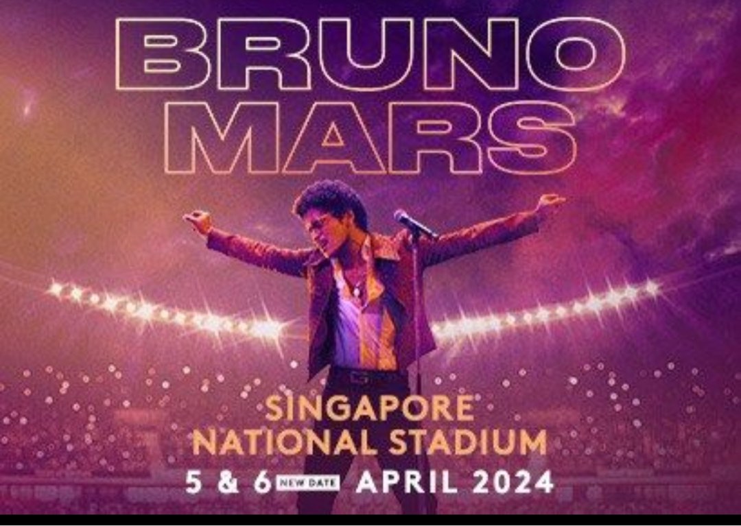 Bruno Mars 2024 Singapore Priority Standing, Tickets & Vouchers, Event