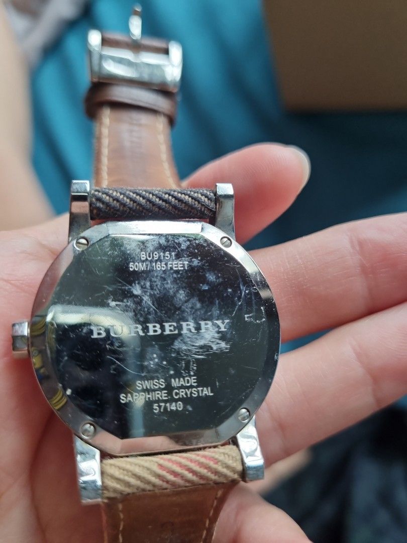 Burberry sapphire crystal watch cheap