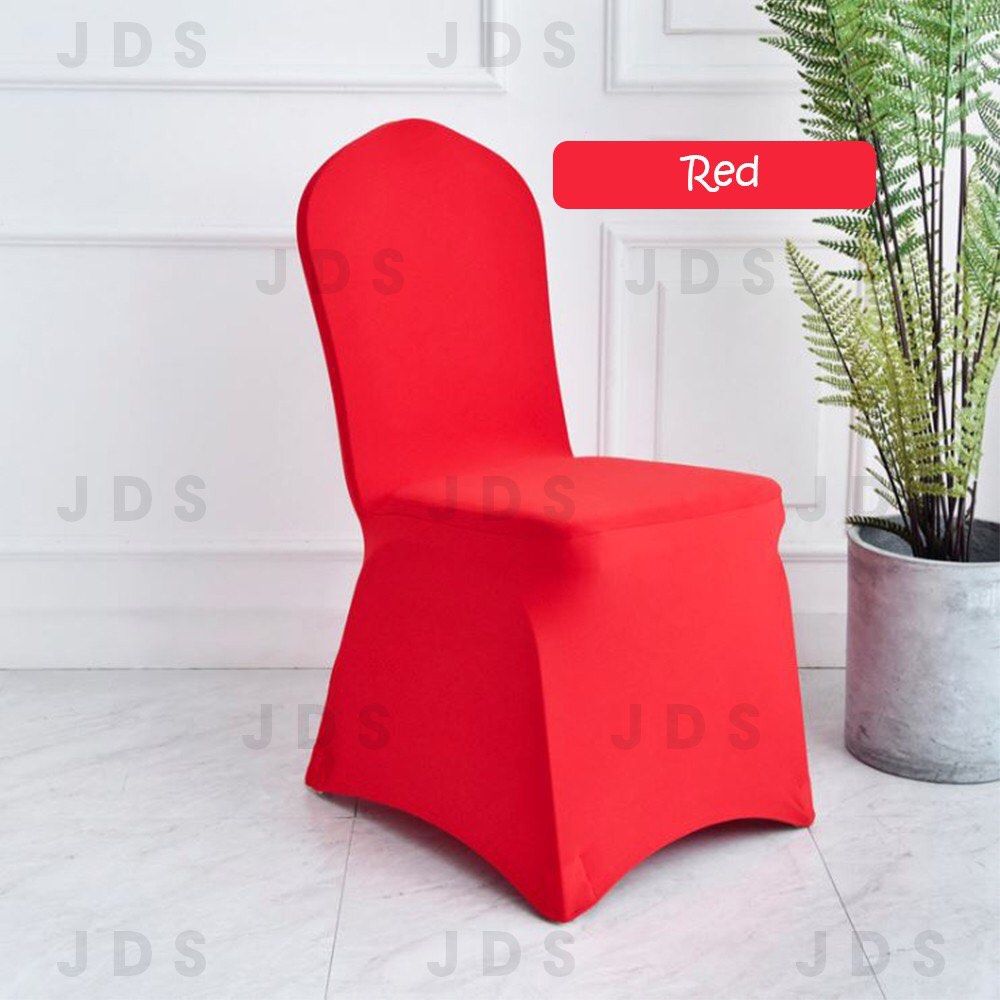 Buy1Free1 CNY Red chair cover protects from stain Wedding tea