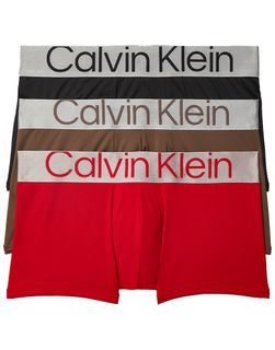 CALVIN KLEIN SUSTAINABLE STEEL LOW RISE TRUNK 3 PACK