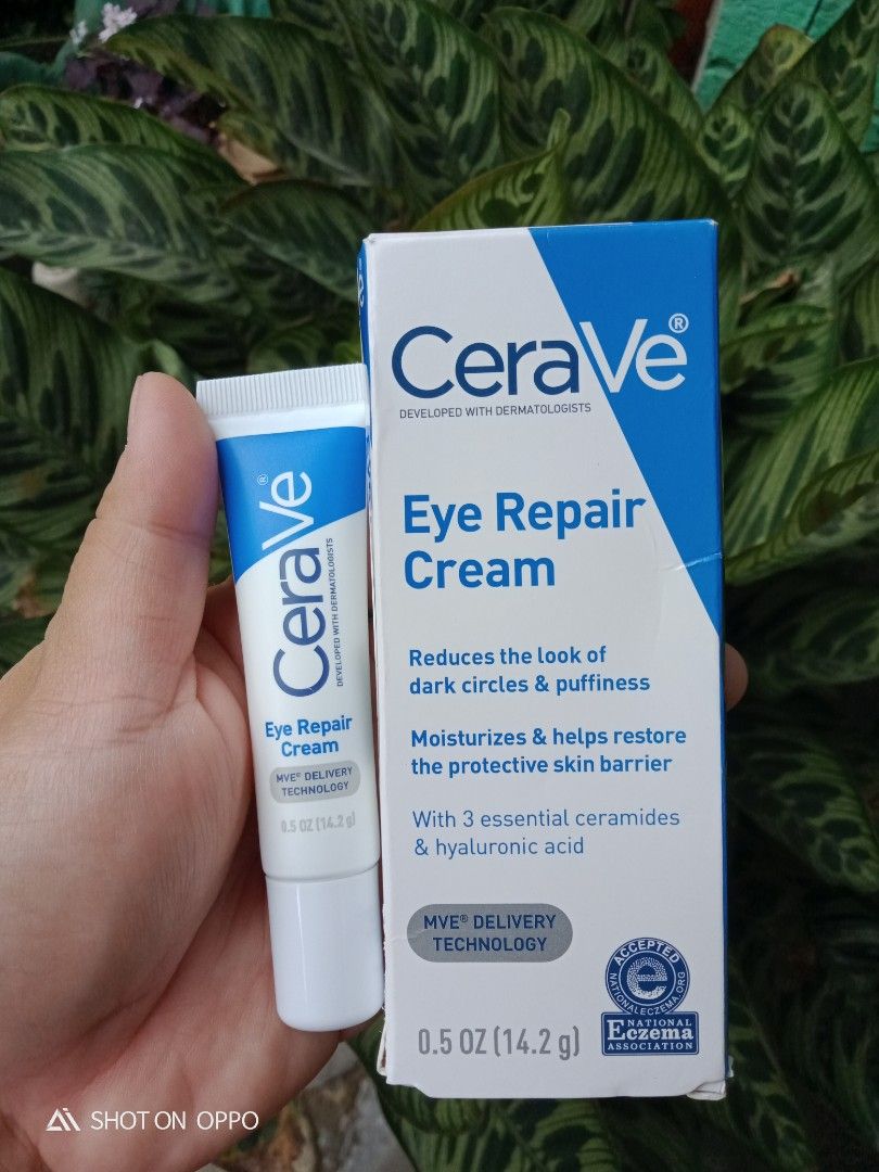 CeraVe eye repair cream (Category: Face Care) located in Quezon City. Submitted by purple_haven (Listing ID 1269897836, Image 1). Description: authentic cerave eye repair cream 14.2 ml used once rfs:i use diff brand of eye cream.