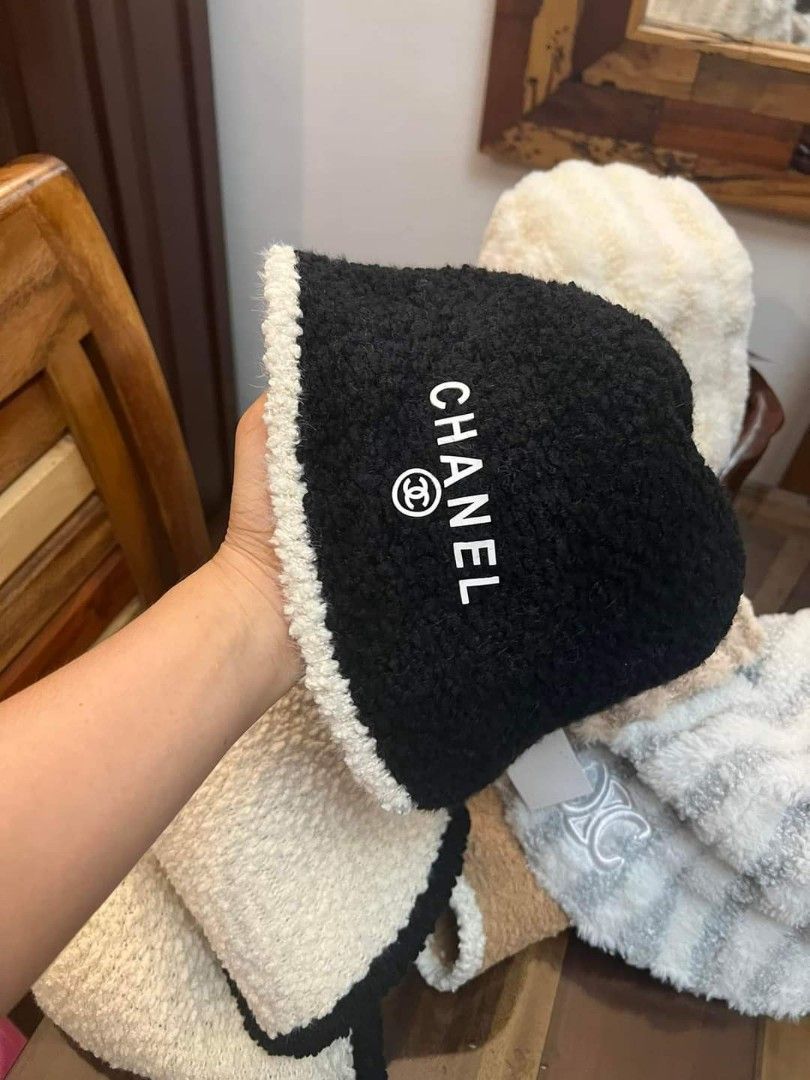 Chanel bucket hat black Japan preloved, Luxury, Accessories on Carousell