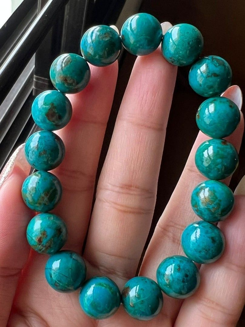 Chrysocolla deals beads bracelet