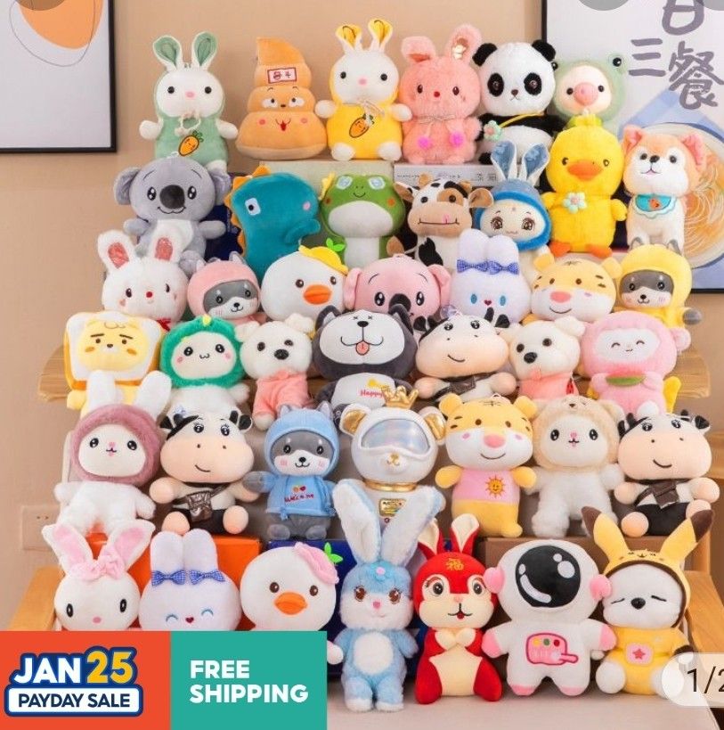 Claw machine stuffed hot sale animals for sale