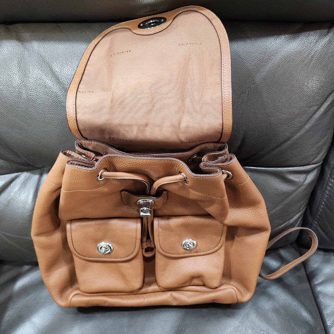 Coach hotsell turnlock rucksack