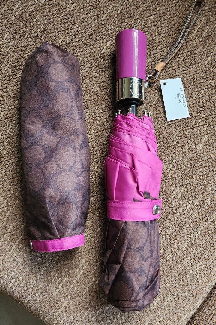 Coach automatic umbrella (Category: Umbrellas) located in Makati City. Submitted by brickhaven (Listing ID 1280793052, Image 1). Description: 100% brand new and original rfs - given as gift.