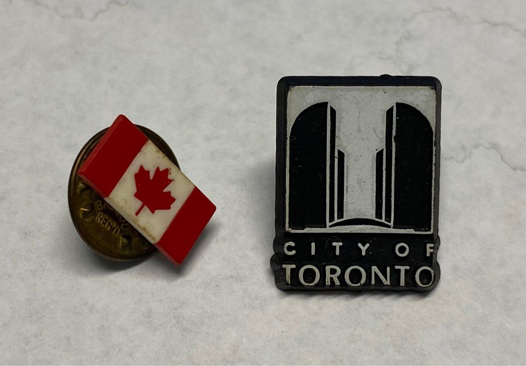 Collar Pins (Category: Other Merchandise) located in Singapore. Submitted by iwest (Listing ID 1280856475, Image 1). Description: Canadian Souvenirs. Unused. Both together $1 only..