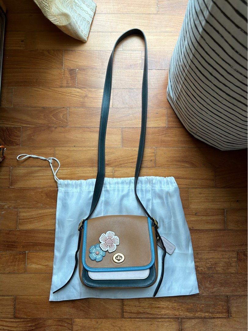 COACH COLORBLOCK RAMBLER CROSSBODY 16