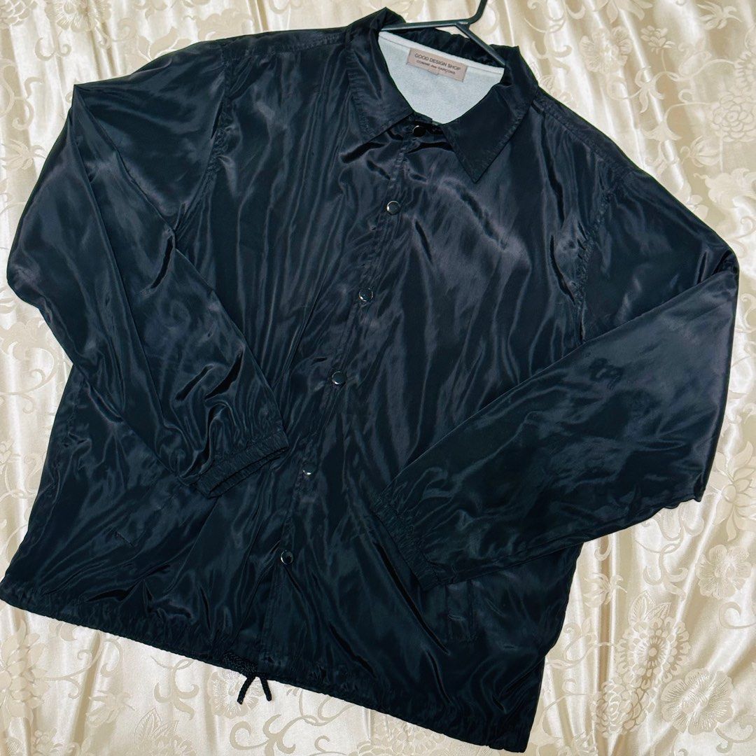 COMME des GARÇONS CDG Coach Jacket Black 外套L, 名牌, 服裝- Carousell