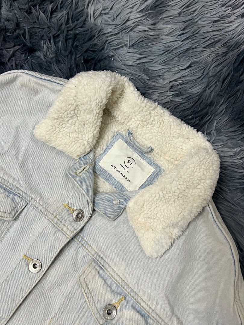 Girls Sherpa-Lined Denim Jacket | Lined denim jacket, Sherpa lined denim  jacket, Jackets