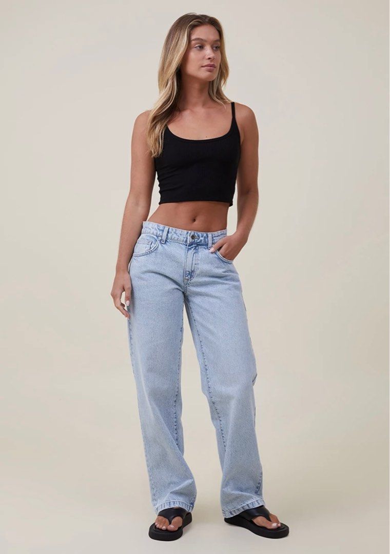 Cotton on Low Rise Straight Jeans (Category: Jeans) located in Nagcarlan. Submitted by soleilanne (Listing ID 1280911635, Image 3). Description: Brand new Us 6 16” waist - 39” length (laid flat) rfs: got the wrong size.