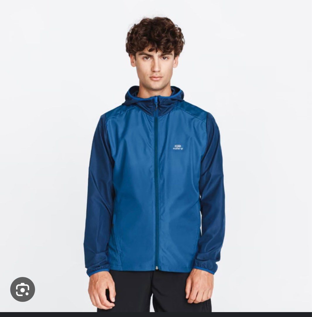 Decathlon Kalenji Jacket in Prussian Blue Size L Men s Fashion