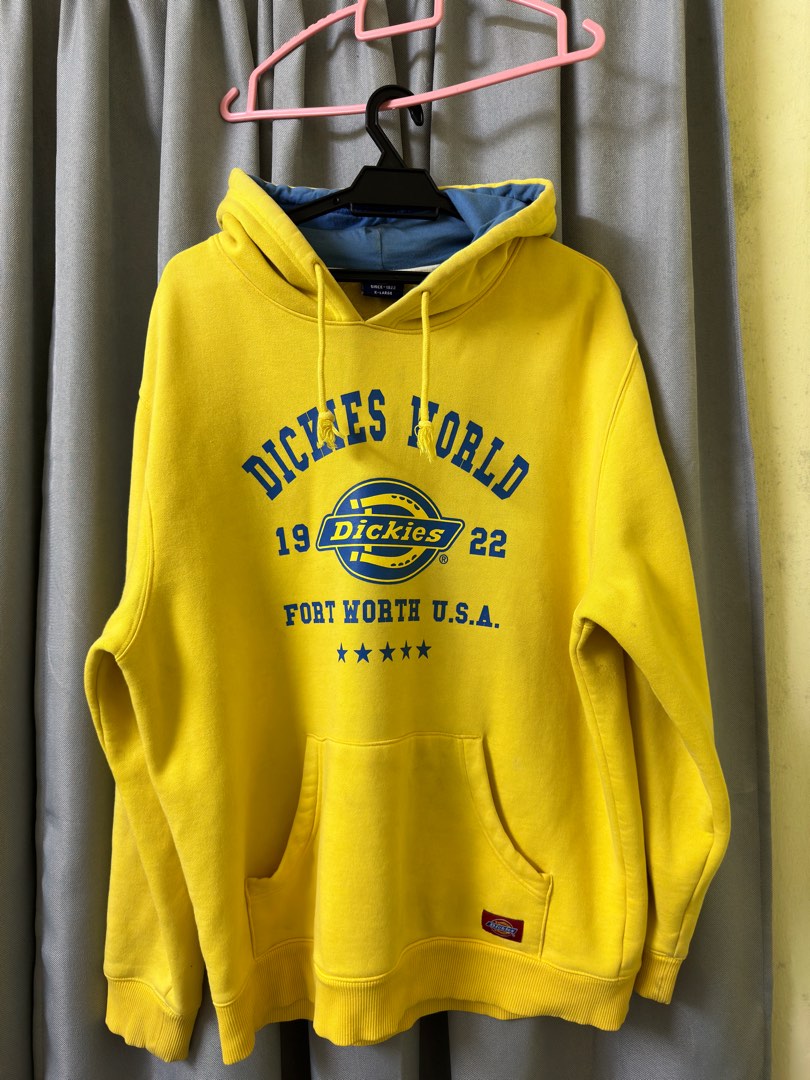 Dickies hoodie kuning Men s Fashion Tops Sets Hoodies on Carousell