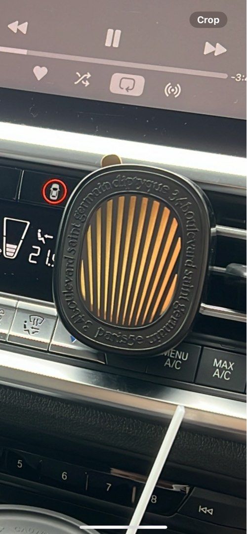 Car diffuser with baies insert store