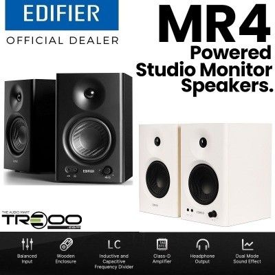 2.0 Edifier MR4 speakers white