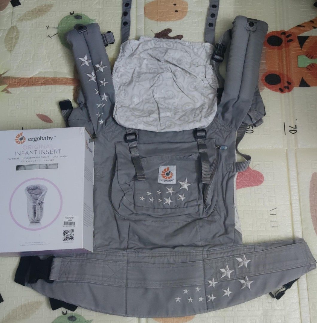 Ergo baby store insert galaxy grey