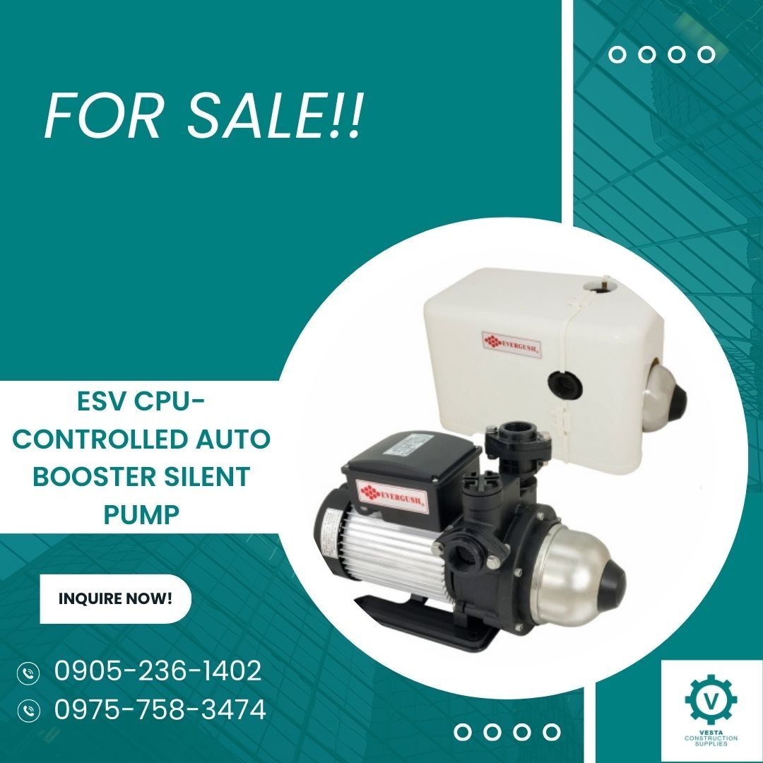 ESV CPU CONTROLLED AUTO SILENT BOOSTER PUMP (Category: Construction Tools & Equipment) located in Manila. Submitted by cathvesta_sales (Listing ID 1280853255, Image 1). Description: .