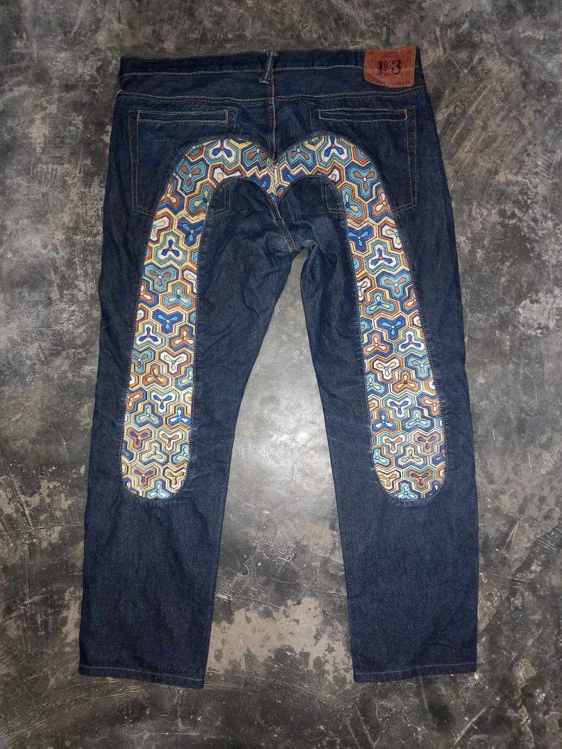 Evisu daicock jeans, Men's Fashion, Bottoms, Jeans on Carousell