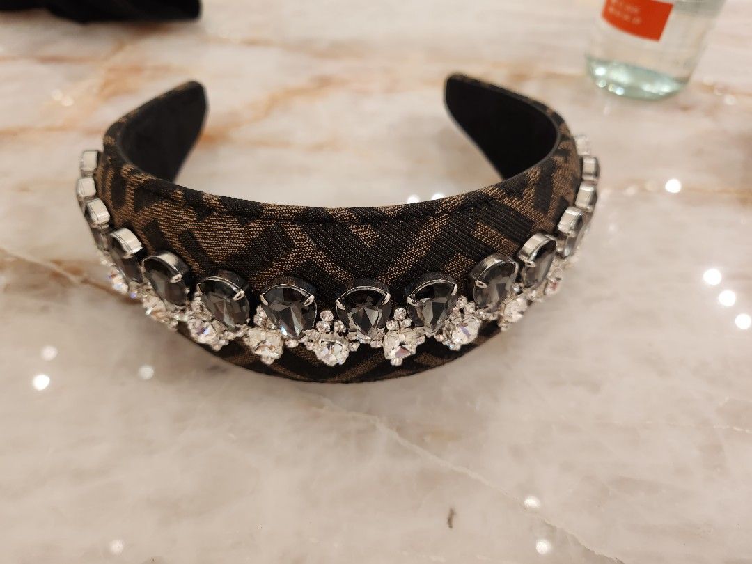 Fendi Crystal Head Band Authentic