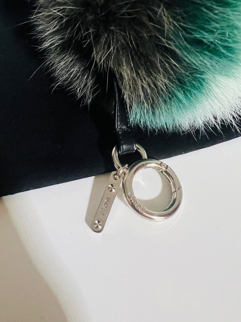 Fur cheap puff keychain