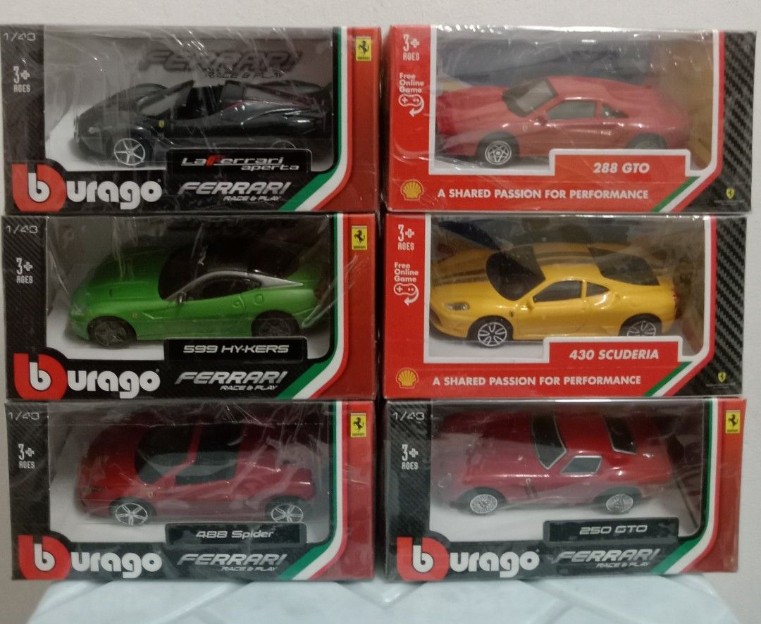 FERRARI BBURAGO DIECAST SPECIAL OFFERS PRICE SCALE 1.43 CAR