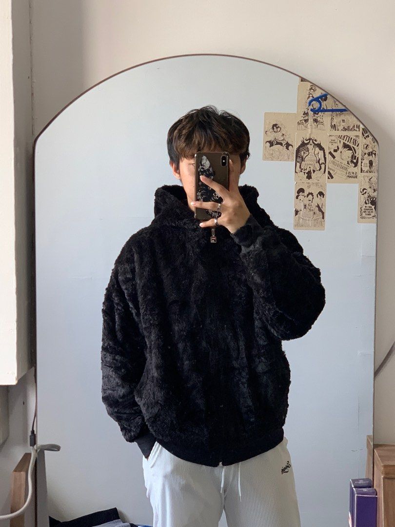 Fila fur hoodie on sale