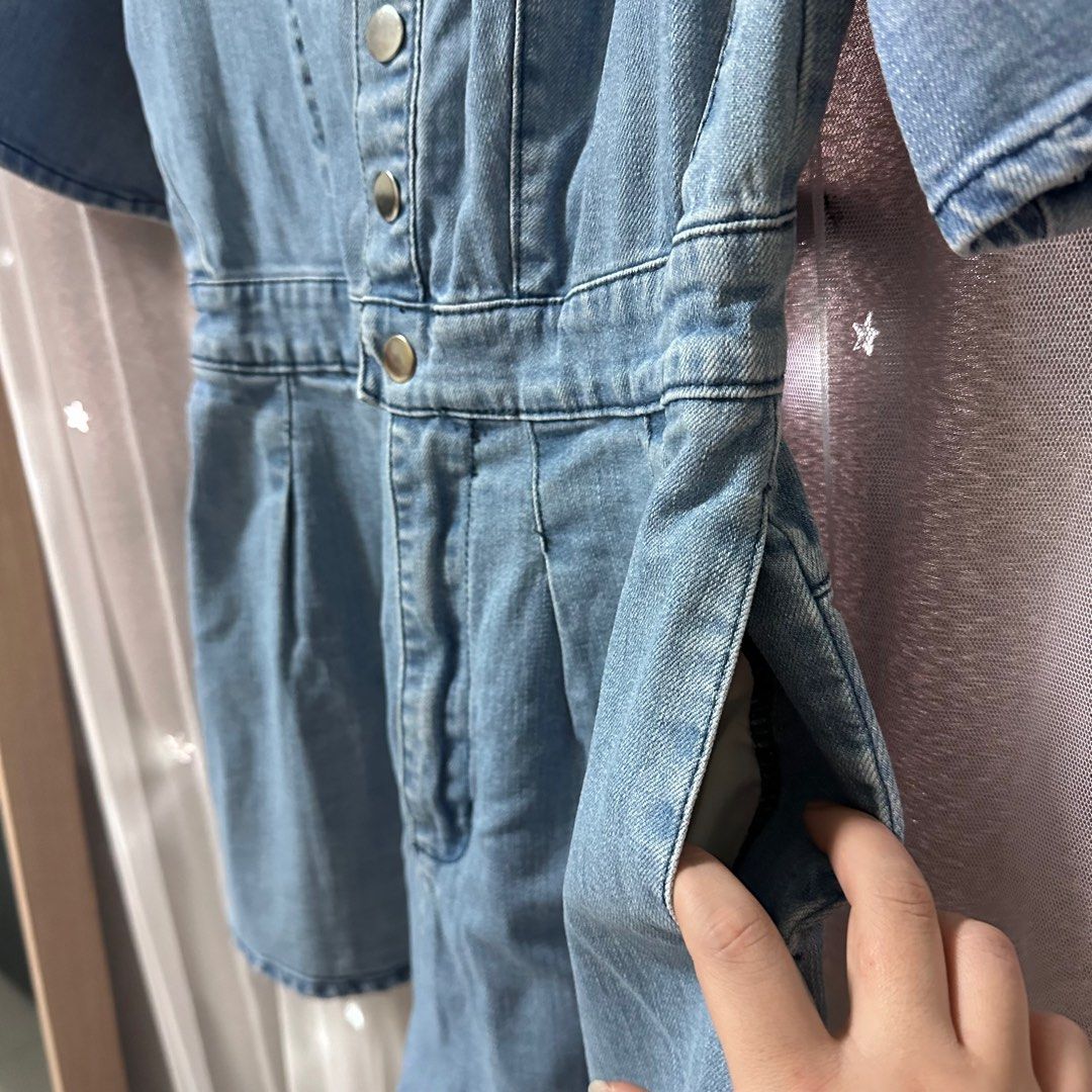 Finders keepers sale mia denim jumpsuit