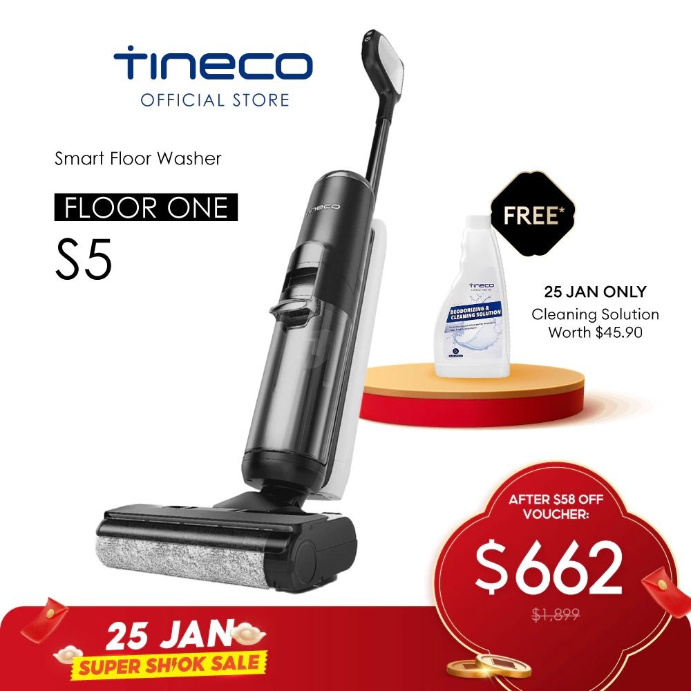Tineco Floor One S5 Pro 2 Cordless Wet Dry Vacuum Smart Floor Cleaner Used