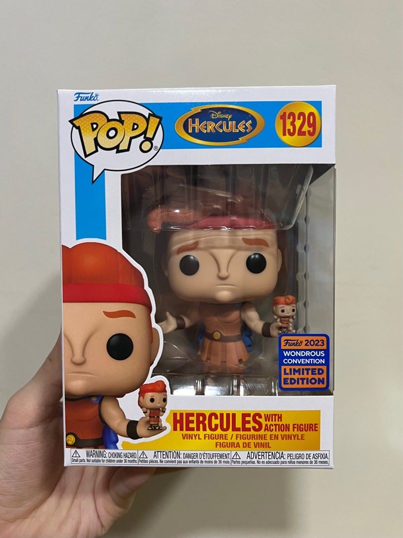 Funko Pop Disney Hercules w action figure Wondercon 2023