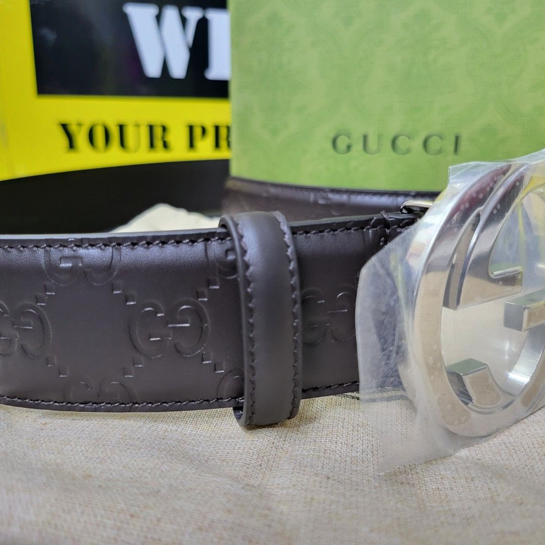 Gg supreme belt deals with g buckle fake