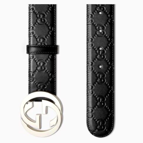 Gg supreme belt with g buckle black sales